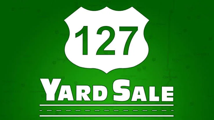 127 Yard Sale sign